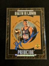 Hakeem(akeem)Olajuwon autographed card w/coa