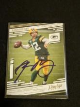 Aaron Rodgers autographed card w/coa