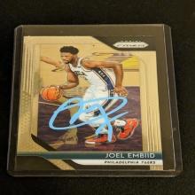 Joel Embiid autographed card w/coa