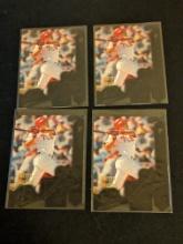 x4 lot all being 1996 (PHILLIES) Topps Laser #5 Darren Daulton