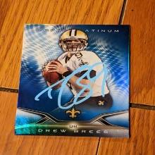 Drew Brees autographed card w/coa