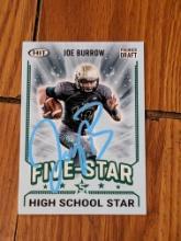 Joe Burrow autographed card w/coa