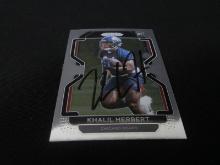 Khalil Herbert signed ROOKIE football card COA