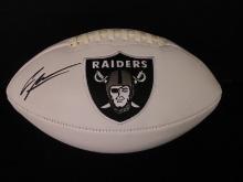 Charles Woodson signed FS logo football COA