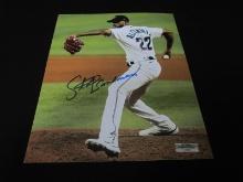 Sandy Alcantara signed 8x10 photo COA