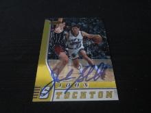 John Stockton signed basketball card COA