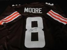 Elijah Moore signed football jersey JSA COA