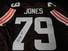 Dawand Jones signed football jersey JSA COA