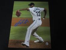 Sandy Alcantara signed 8x10 photo COA