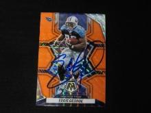 Eddie George signed football card COA