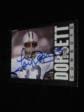 Tony Dorsett signed football card COA