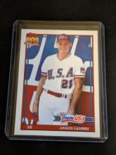 1991 Topps Traded Jason Giambi Rookie Baseball Card #45T