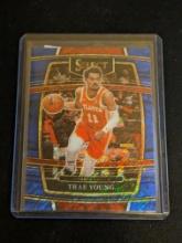 2021-22 Panini Select Blue Shimmer Prizm Trae Young #26