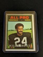 1974 Topps Football Card Willie Brown Oakland Raiders #141