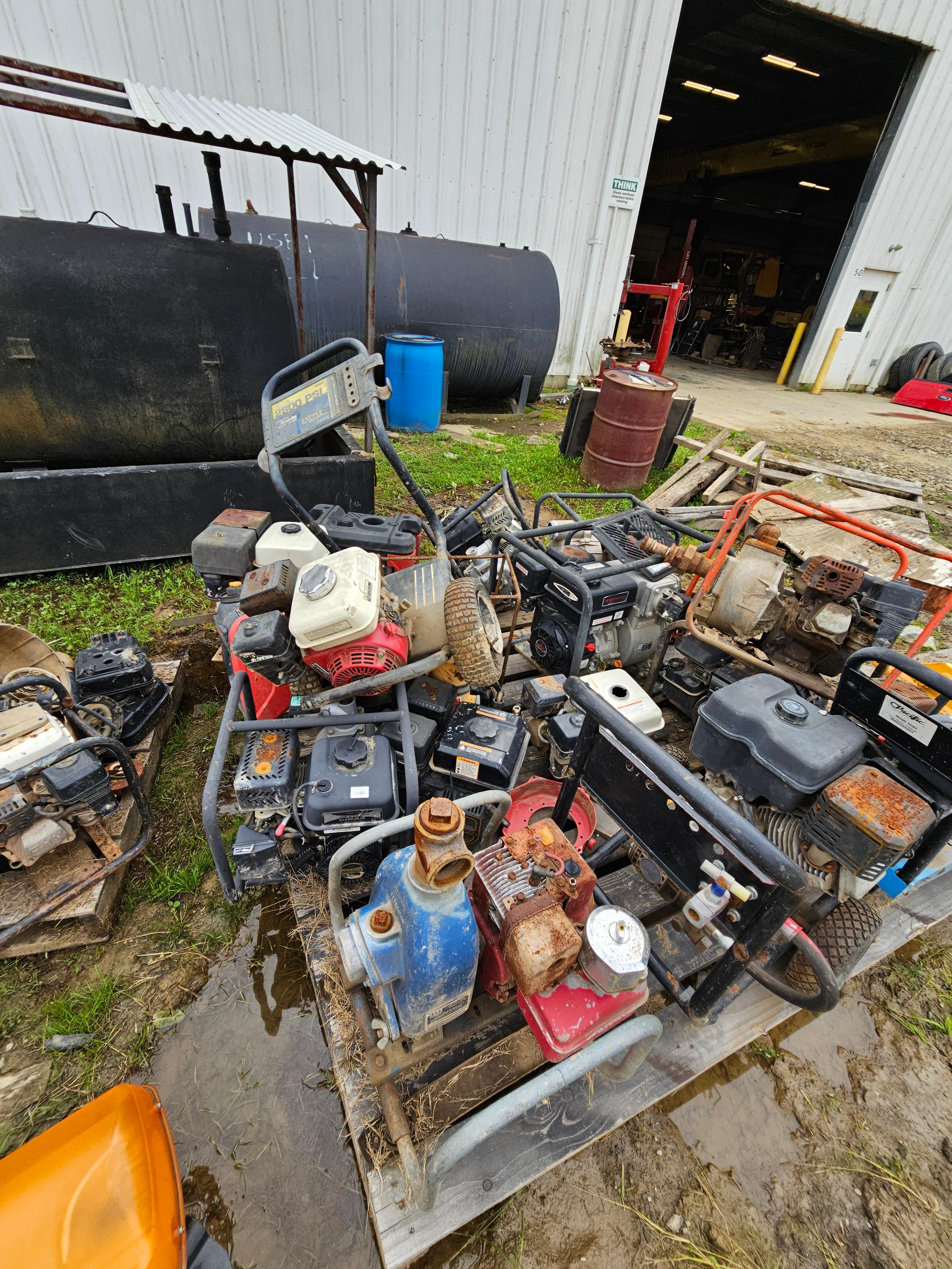 Pallet of small Generators