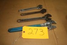 (4X ) CRESENT WRENCHS