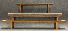 Lot of 3 Antique Mid 1800s Kneeling Benches