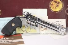 Colt Nickel Python .357 Magnum Double Action Revolver, Model I3061 & Box