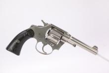 1922 Detroit Police Colt Police Positive .38 S&W 4" Nickel Revolver