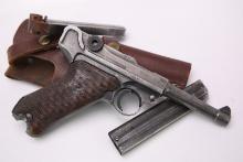 WWII Mauser 42 Code P.08 Luger 9mm Semi Auto Pistol