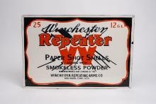 Winchester Repeater Paper Shot Shells Large Porcelain Sign