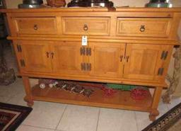 Pine wood buffet from Sedona AZ 43 1/2"H x 60" L x 18 1/2"D - Excellent Condition