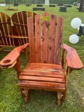 Wooden rocking chair