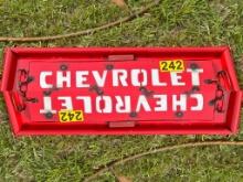 Chevy tailgate sign