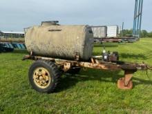 Heavy duty water tank trailer