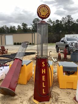 SHELL GAS PUMP METAL