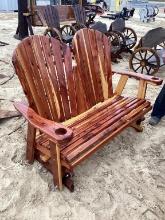 CEDAR GLIDING BENCH