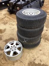 SET OF 4 TIRES AND WHEELS