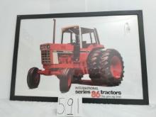 38"x 26" framed International series 86 tractors the pro-ag line IH 1486 featured reproduction condi