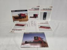 4 pc case IH combine brochures in envelope