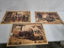 3 Harvester Heritage series unframed