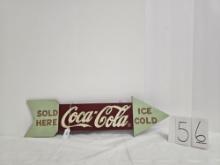 Wooden Arrow Coca-cola Sign