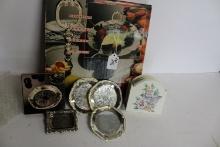Silverplate Serving Tray And Misc Items