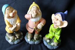 3 Dwarfs - Disney Figurines.