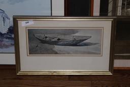 Andrew Wyeth Matted & Framed Print SPINDRIFT