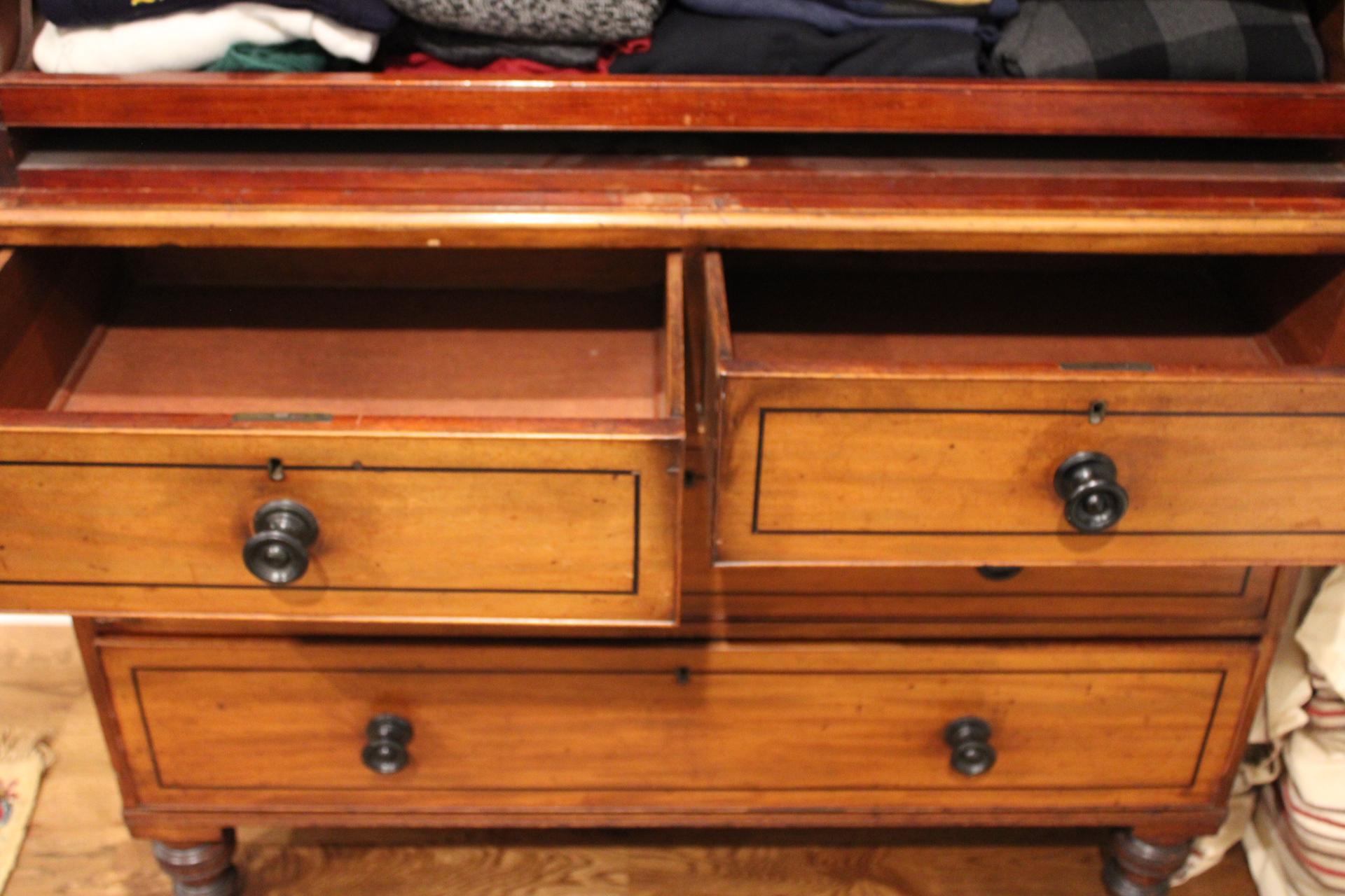 George IV Mahogany Linen Press