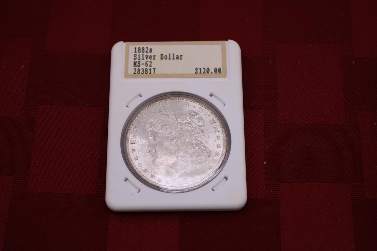 Silver Dollar - MS 62, 1882s