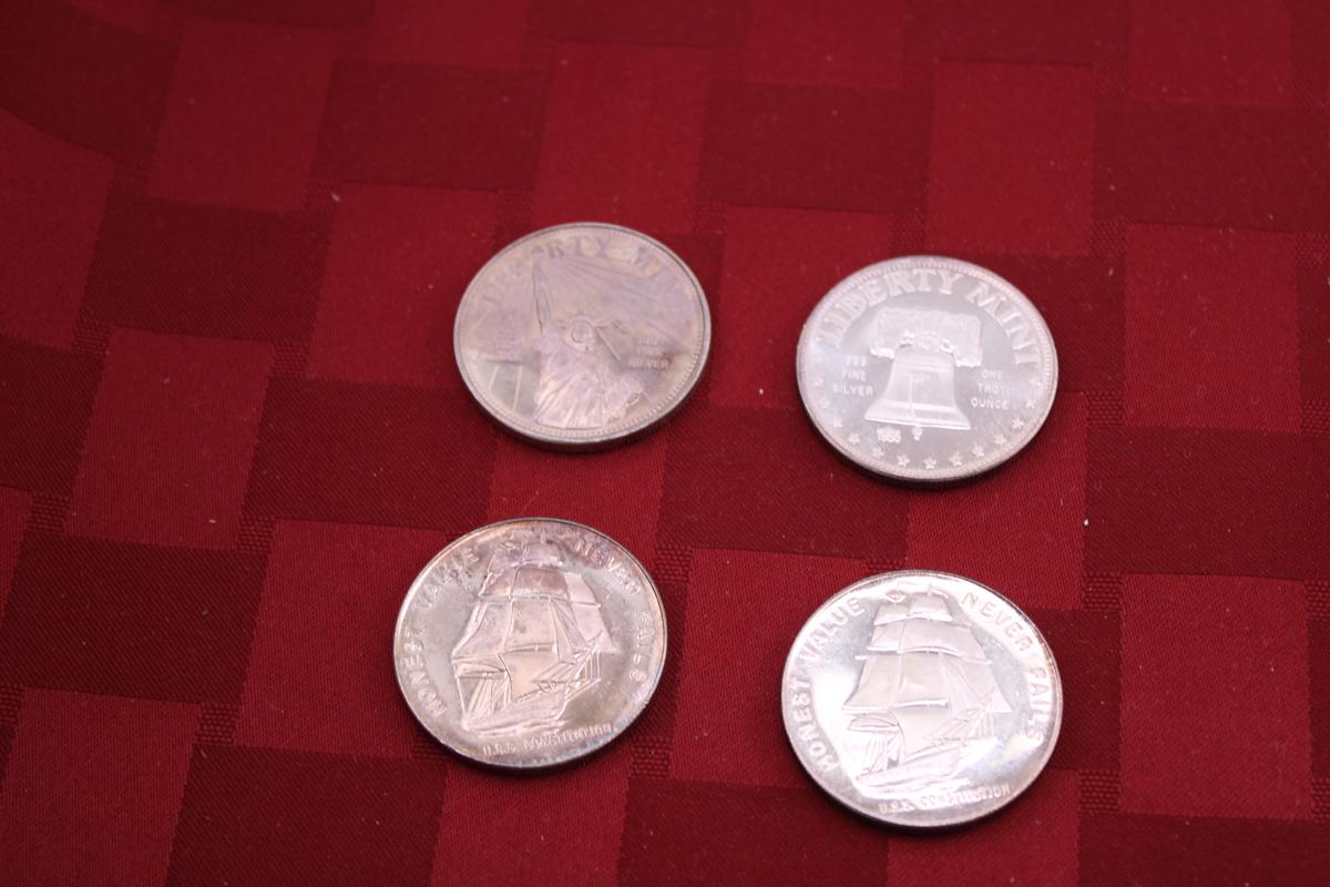 Liberty Mint Silver Coins (4)