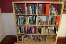 Large Bookshelf and Contents