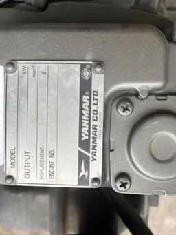 NEW YANMAR 4TNV84T-DFM TURBO DIESEL ENGINE ON PALET. 4 CYLINDER, 16 VALVE. NEW MILATARY SURPLUS