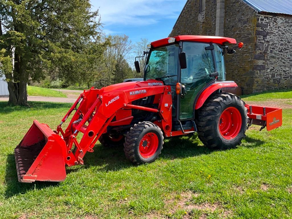 2018 KUBOTA L4060 4X4 TRACTOR WITH LOADER. 110 HOURS