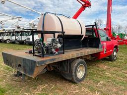 1995 CHEVY 3500 FLATBED SPRAY TRUCK