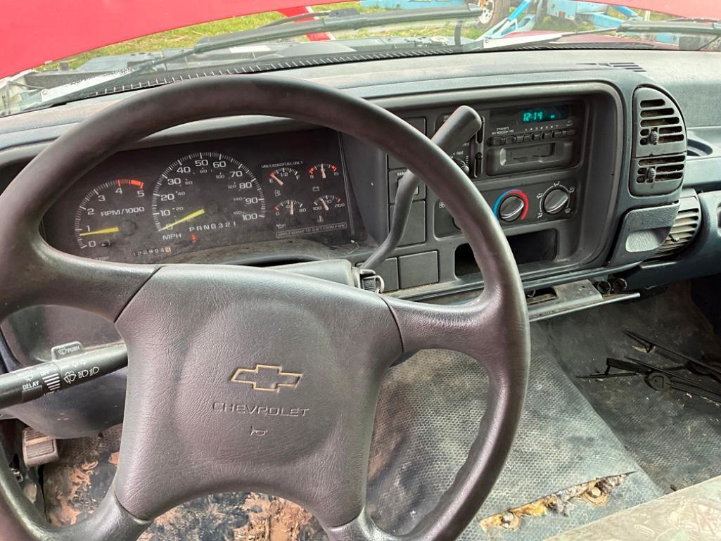 1995 CHEVY 3500 FLATBED SPRAY TRUCK