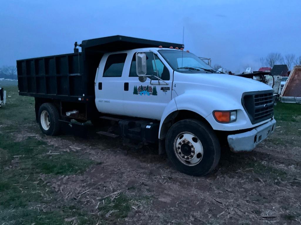 2001 FORD F650XL 2001 FORD F650XL LANDSCAPE DUMP TRUCK