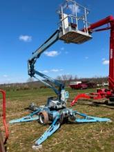 2005 GENIE T 34/20 TOWABLE MAN LIFT.