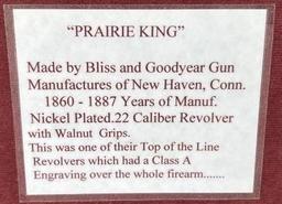 Bliss and Goodyear Prairie King .22 cal Revolver (Non-working)